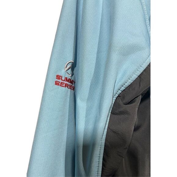 Women's Blue The North Face Soft Shell Summit Series Lined Zip Up Jacket Size La - Picture 2 of 7